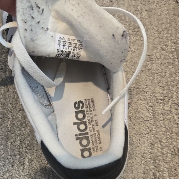 Adidas Samba White and Black Trainers Size 8 - Picture 10 of 16